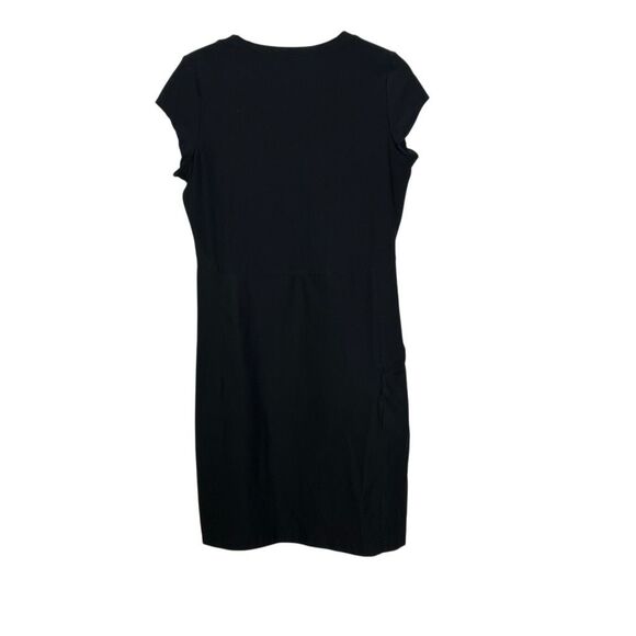 L.L. Bean V-Neck Short Sleeve Stretch UPF Fitness Active Dress Black Size Medium - Picture 6 of 6